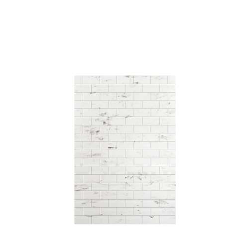 Monterey 48-in x 72-in Glue to Wall Tub Wall Panel, Carrara/Tile