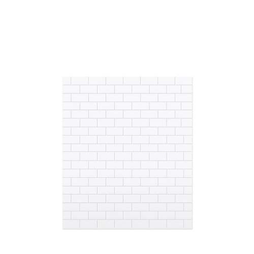 Monterey 60-in x 72-in Glue to Wall Tub Wall Panel, White/Tile