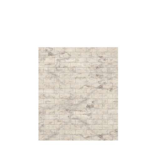 Monterey 60-in x 72-in Glue to Wall Tub Wall Panel, Creme/Tile