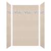 Monterey 60-in X 36-in X 96-in Shower Wall Kit with Pebble Creme Deco Strip, Butternut Velvet