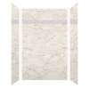 Monterey 60-in X 36-in X 96-in Shower Wall Kit with Hexagon Off-White Deco Strip, Butterscotch Velvet