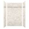 Monterey 60-in X 36-in X 96-in Shower Wall Kit with Pebble Creme Deco Strip, Butterscotch Velvet
