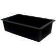 Samuel Mueller Renton Granite 31-in Undermount Kitchen Sink Kit with Grids, Strainers and Drain Installation Kit in Black