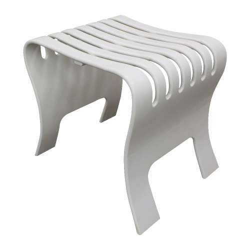 17-in W x 17.5-In H Solid Surface Stand Alone Shower Seat, in White