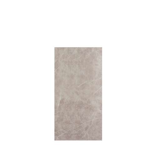 Silhouette 36-in x 72-in Glue to Wall Tub Wall Panel, Brown Stone
