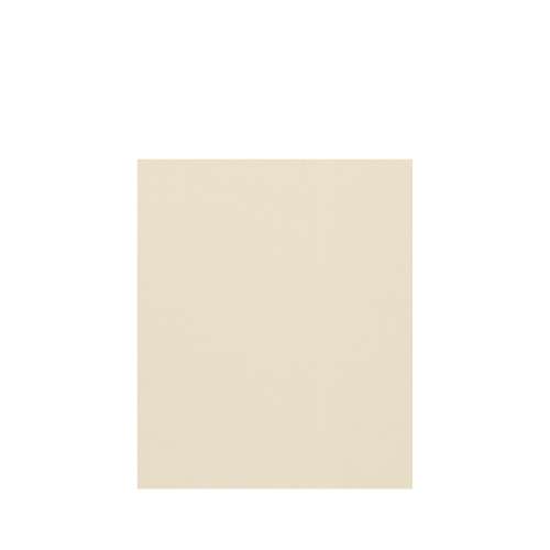 Silhouette 60-in x 72-in Glue to Wall Tub Wall Panel, Biscuit