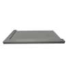 60-in x 36-in Trimslate Shower Base  with Adjustable Double Threshold and End (Reversible) Drain, Dark Grey