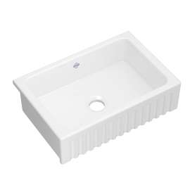 31" Bowland Single Bowl Apron Front Fireclay Kitchen Sink, BL3121WH