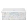 Shaker(TM) 30" Single Bowl Farmhouse Apron Front Fireclay Kitchen Sink With Patina Design, MS3018WHPTBG