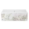 Shaker(TM) 33" Single Bowl Farmhouse Apron Front Fireclay Kitchen Sink With Metallic Design, MS3318WHMTGO
