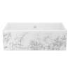 Shaker(TM) 33" Single Bowl Farmhouse Apron Front Fireclay Kitchen Sink With Metallic Design, MS3318WHMTSI