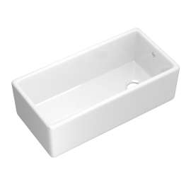 Shaker(TM) 36" Single Bowl Farmhouse Apron Front Fireclay Kitchen Sink, MS3618WH