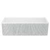 Shaker(TM) 36" Single Bowl Farmhouse Apron Front Fireclay Kitchen Sink With Lines Design, MS3618WHLNSI