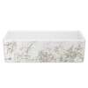 Shaker(TM) 36" Single Bowl Farmhouse Apron Front Fireclay Kitchen Sink With Metallic Design, MS3618WHMTGO