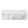 Shaker(TM) 36" Single Bowl Farmhouse Apron Front Fireclay Kitchen Sink With Metallic Design, MS3618WHMTSI