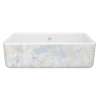 Lancaster(TM) 33" Single Bowl Farmhouse Apron Front Fireclay Kitchen Sink With Patina Design, RC3318WHPTBG