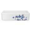 Lancaster(TM) 36" Single Bowl Farmhouse Apron Front Fireclay Kitchen Sink With Eucalyptus Design, RC3618WHECBS