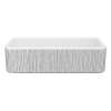Lancaster(TM) 36" Single Bowl Farmhouse Apron Front Fireclay Kitchen Sink With Lines Design, RC3618WHLNSI