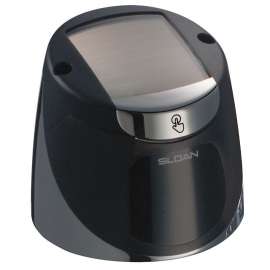 Automatic Flush Valve, Toilet Fixture Type, Solar with (4)AA Batteries, 1-in Inlet Size