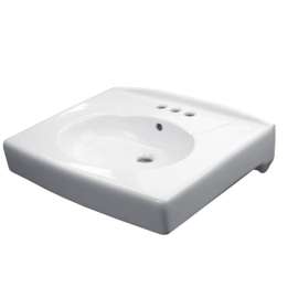 Lavatory Sink, Wall-Mount, Single Hole