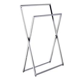Freestanding Towel Rail in Polished Chrome