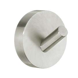 Single Towel Hook in Brushed Nickel