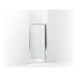 Vista Pivot II 24-In X 27-1/2-In Framed Alcove Shower With Pebbled Glass