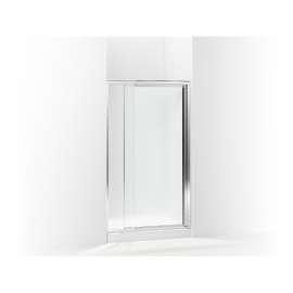 Vista Pivot II 36-In X 42-In Framed Alcove Shower Door With Pebbled Glass