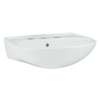 Sacramento 446128-0 Vitreous China Pedestal Basin in White