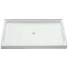 Shower Base 34-in L x 60-in W with Center Drain in White