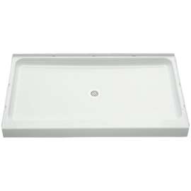 Ensemble Vikrell 60-In X 34-In Shower Base With Center Drain