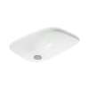 18-in x 12-in x 7-1/8-in Vitreous China Undermount Rectangular Bathroom Sink with Overflow in White