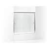 Finesse 59.625-In X 58.31-In Frameless Alcove Shower Door With Clear Glass