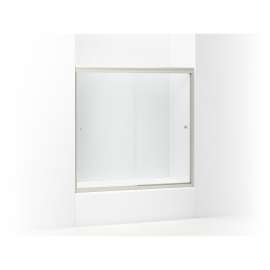 Finesse 59.25-In X 58.75-In Frameless Alcove Shower Door With Clear Glass