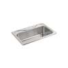 Southhaven 33-in. Single Bowl Drop-in 18 Gauge Stainless Steel Kitchen Sink