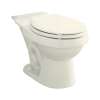 Standard Height 12-in Rough-In Round Toilet Bowl in Biscuit