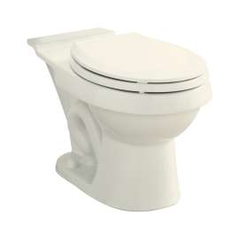 Standard Height 12-in Rough-In Round Toilet Bowl in Biscuit