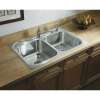 Southhaven 33-in. Double Bowl Drop-in 20 Gauge Stainless Steel Kitchen Sink