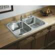 Southhaven 11402-3-NA 22-in x 33-in x 8-in 3-Holes Top-Mount Double-Equal Kitchen Sink
