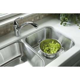 McAllister 32-in. Double Bowl Undermount 20 Gauge Stainless Steel Kitchen Sink