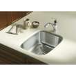 Stainless Steel Single Bowl Kitchen Sink 20.5-in W x 16.25-in L in Luster