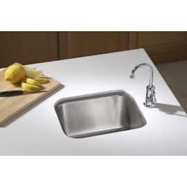 Springdale UCL1515 Stainless Steel Single Bowl Kitchen Sink 14.25-in W x 11.75-in L in Luster