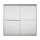 59.625-in x 55.75-in Frameless Bathtub Door in Nickel with Frosted Glass Pattern