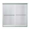 Finesse 59.625-In X 55.75-In Frameless Alcove Shower Door With Smooth/Clear glass texture Glass