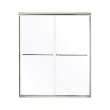 Ensemble 7218R-5475NC-0 60-in x 32-in Shower Base, Walls and Door Kit, in White/Nickel with Clear Glass