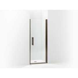 5699-31Adr-G05 Finesse Peak 31-1/2-in Max Opening X 67-in H Headerless Frameless Pivot Shower Door, Deep Bronze