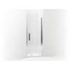 5699-31S-G05 Finesse Peak 31-1/2-in Max Opening X 67-in H Headerless Frameless Pivot Shower Door, Silver