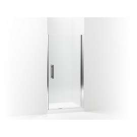 5699-36S-G05 Finesse Peak 36-in Max Opening X 67-in H Headerless Frameless Pivot Shower Door, Silver
