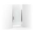 5699-42S-G05 Finesse Peak 42-in Max Opening X 67-in H Headerless Frameless Pivot Shower Door, Silver