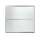 59.37-in x 55.12-in Frameless Bathtub Door in Nickel with Frosted Glass Pattern